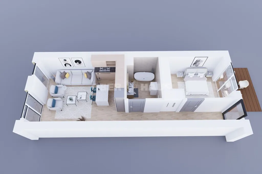 Floor Plan - Modern Apartments with Terrace in Vilnius Centre