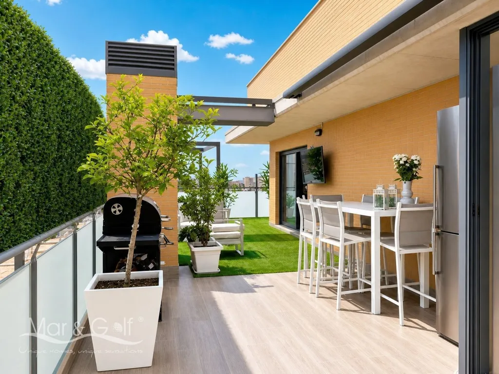 Terrass - Penthouse with Sea View in Alicante