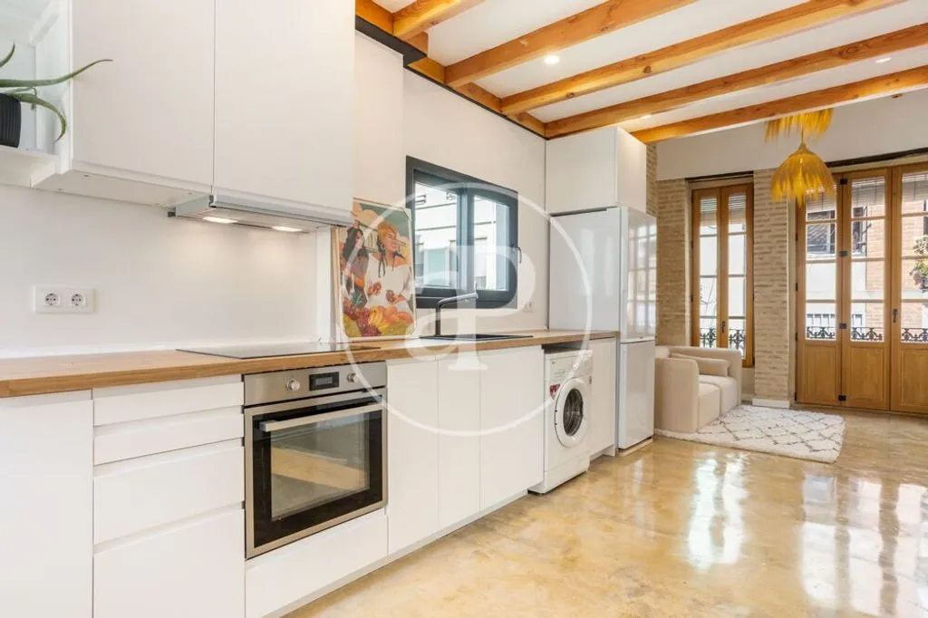 Kitchen - Duplex with Sea View in El Cabanyal-El Canyamelar