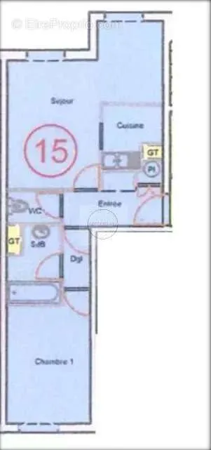 Plan - Appartement Calme avec Ascenseur à Saint-Mandé
