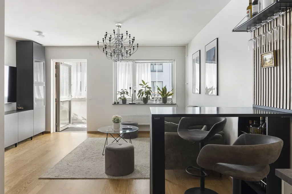 Soggiorno - 2nd Floor Flat with Mälaren View in Lillåudden