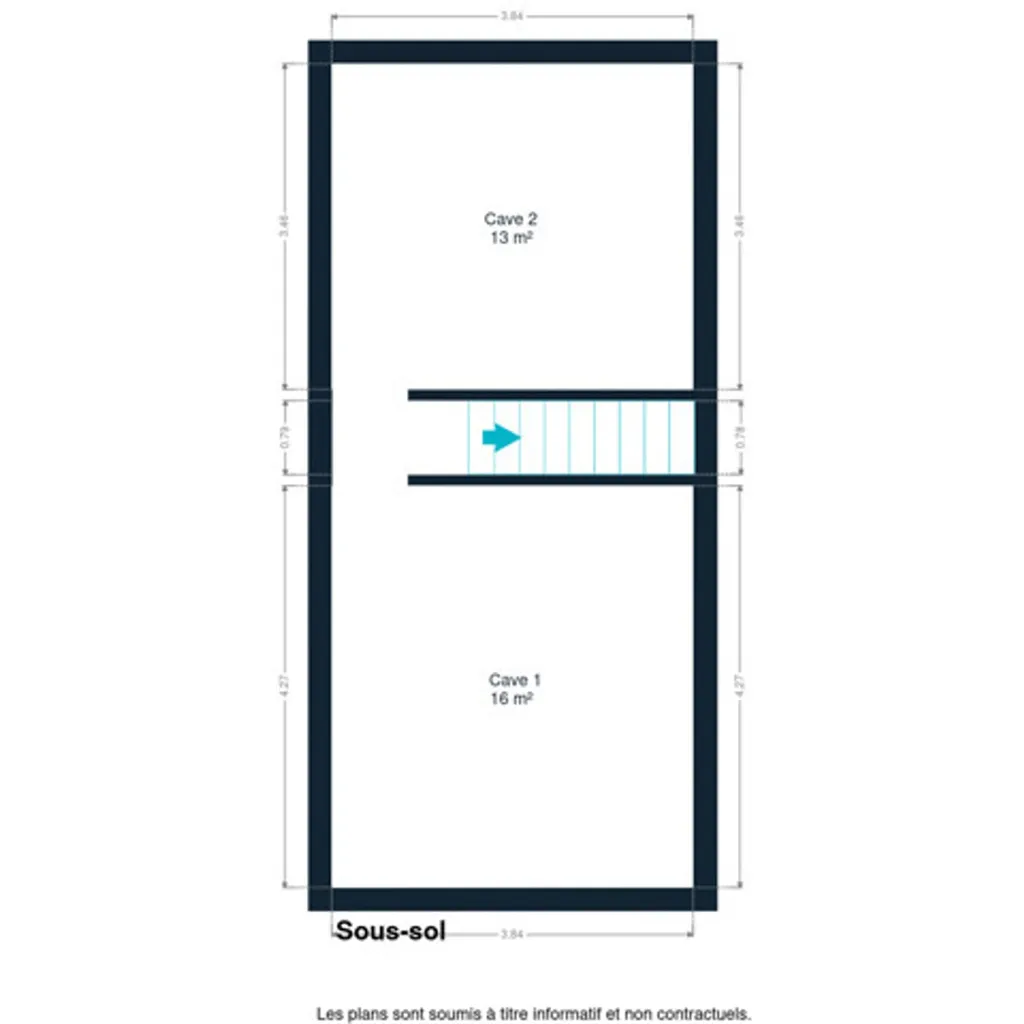 Plan - Maison Fonctionnelle avec Jardin à Dampremy