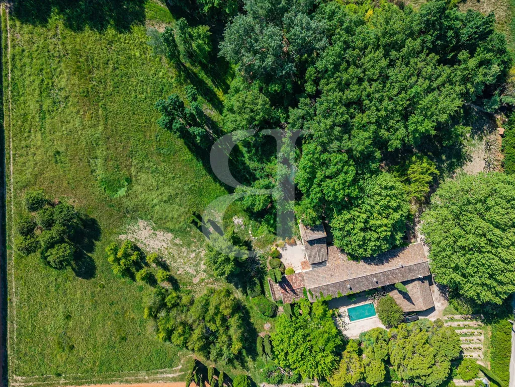 Õhuvaade - Charming Mas with Garden near Gordes
