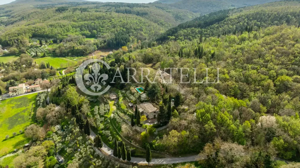 Vue aérienne - Rustic Property with Pool in Sarteano
