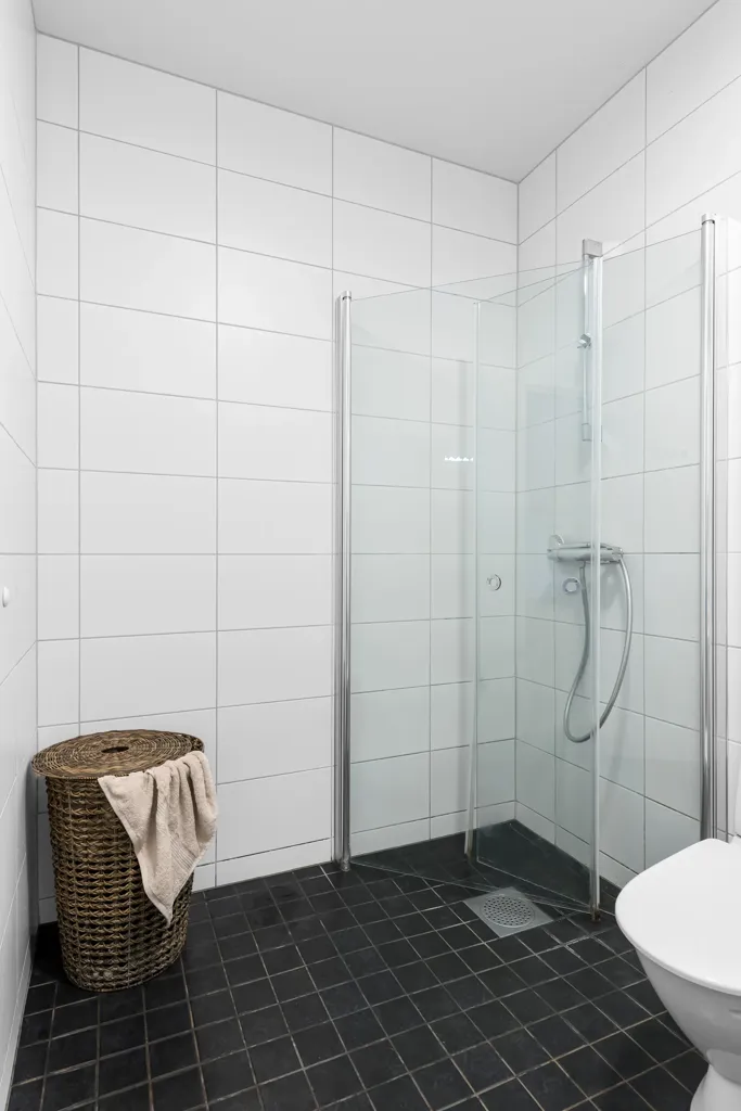Salles de bain - Modern Flat with Terrace in Viken, Skåne