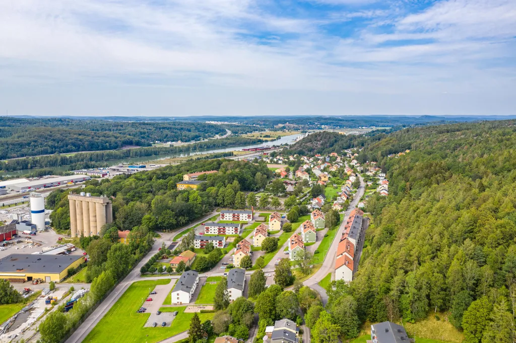 Õhuvaade - Apartment with Garden View in Surte