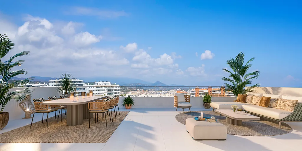 Terrasse - Modern Apartment with Pool in Estepona