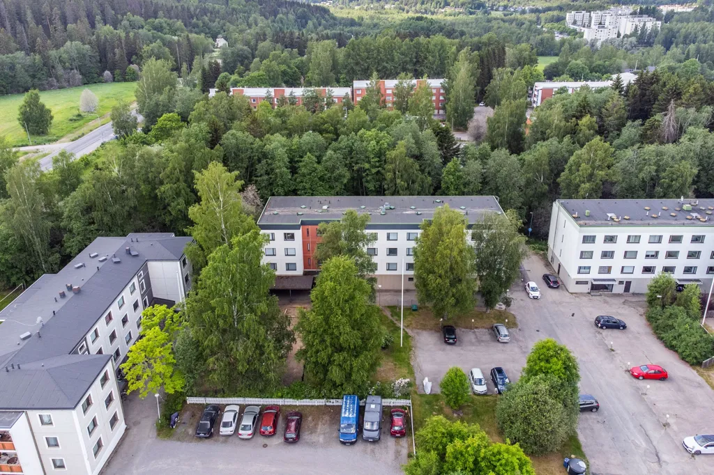 Vue aérienne - Two-Bedroom Apartment with Balcony in Kaukajärvi