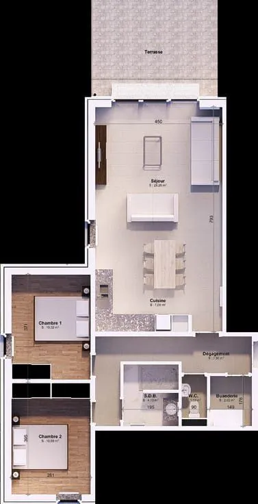 Plan - Immeuble Neuf Éco-Performant à Marloie