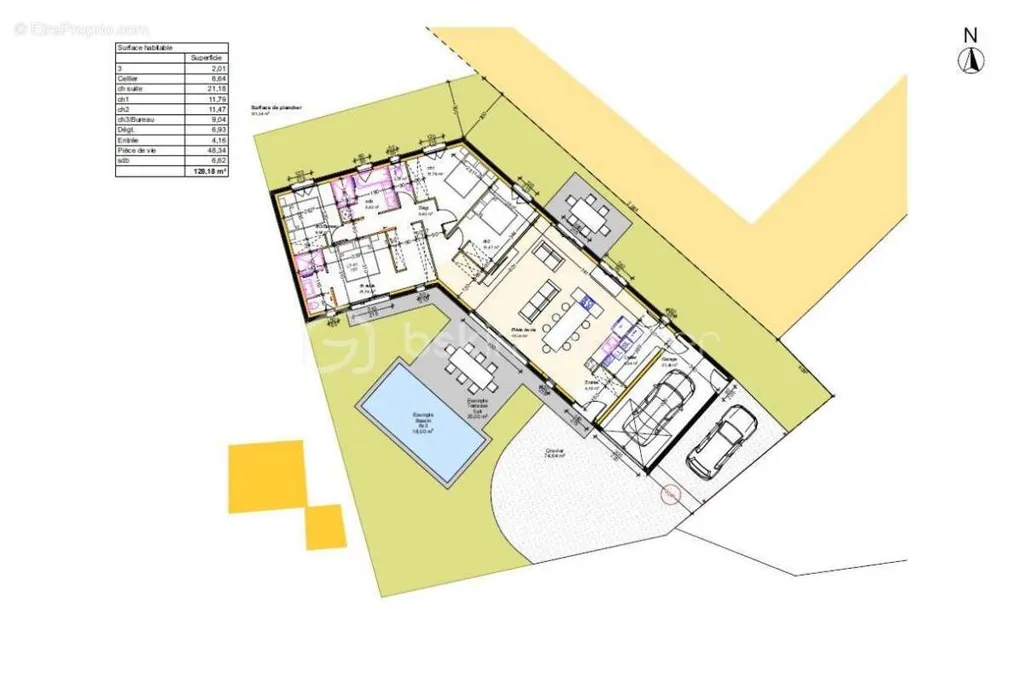 Plan - Maison neuve en impasse à Mont-de-Marsan