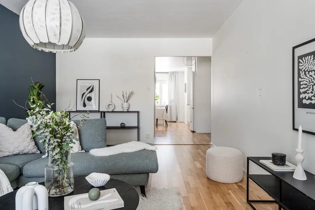 Elutuba - Modernised Apartment with West-Facing Balcony in Skellefteå