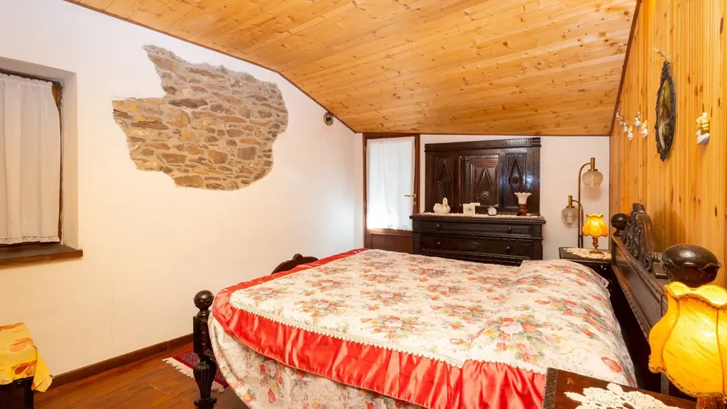 Chambres - Rustic Mountain Chalet with Courtyard in Sampeyre