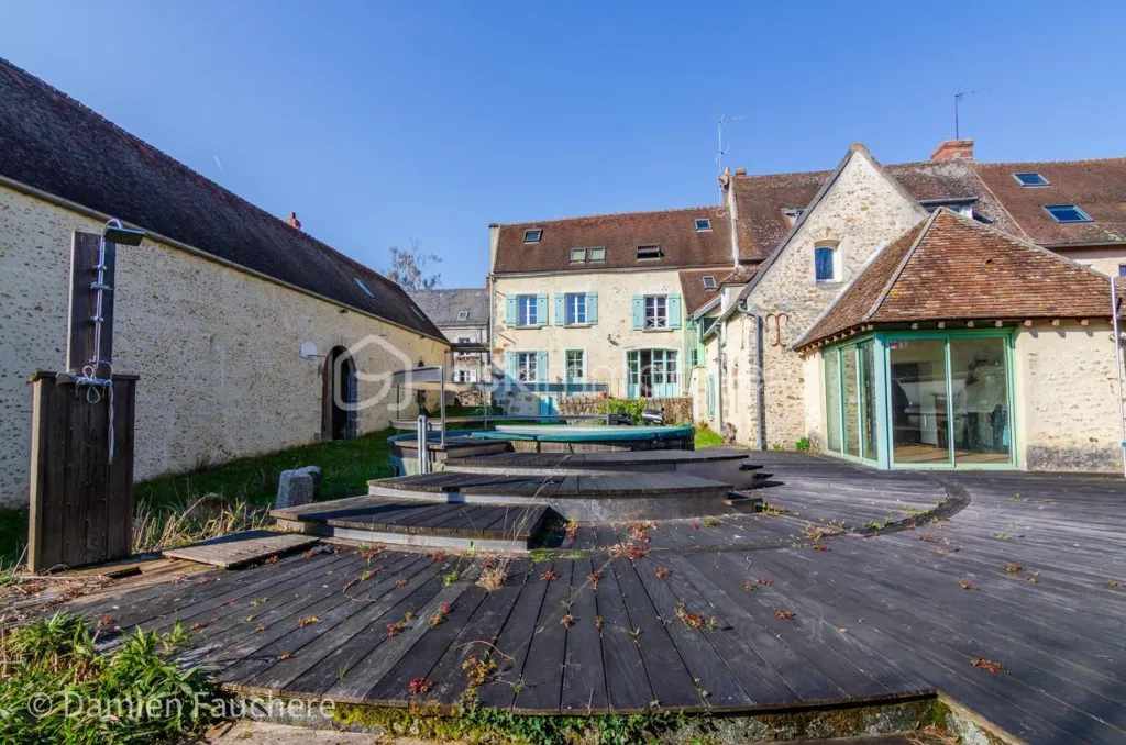 Jardin - Demeure de Caractère en Deux Habitations à Sainte-Mesme