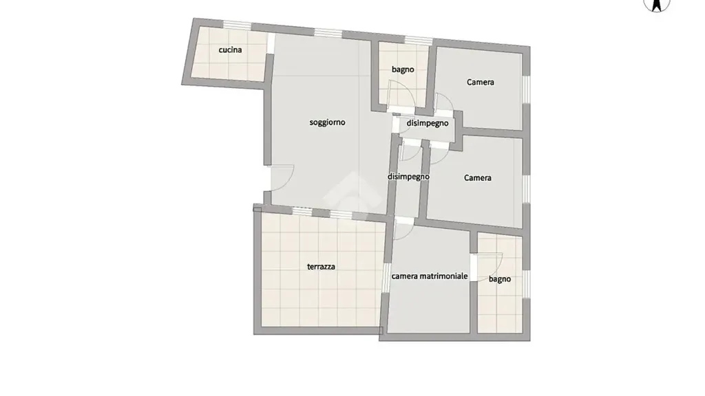 Planimetria - Apartment with Terrace in Brescia