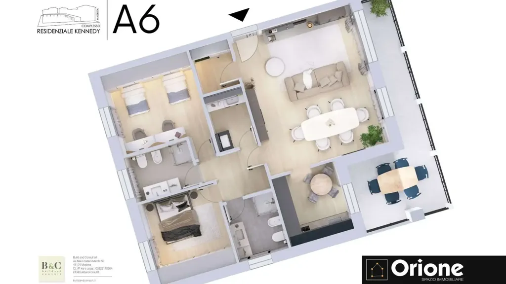 Plaan - Luxury Apartment with Terrace in Formigine