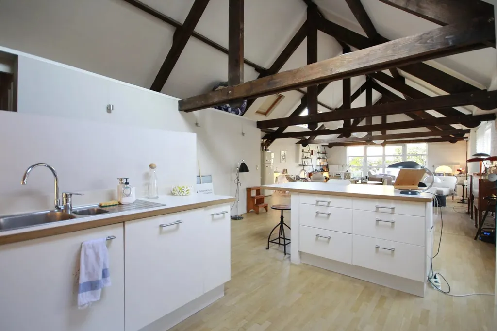 Kitchen - Loft with Terrace in Flower Garden District