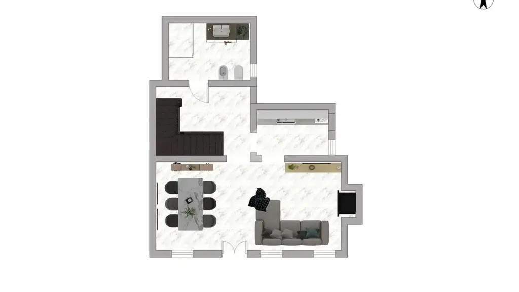 Floor Plan - Restored Terraced Villa in Roncade