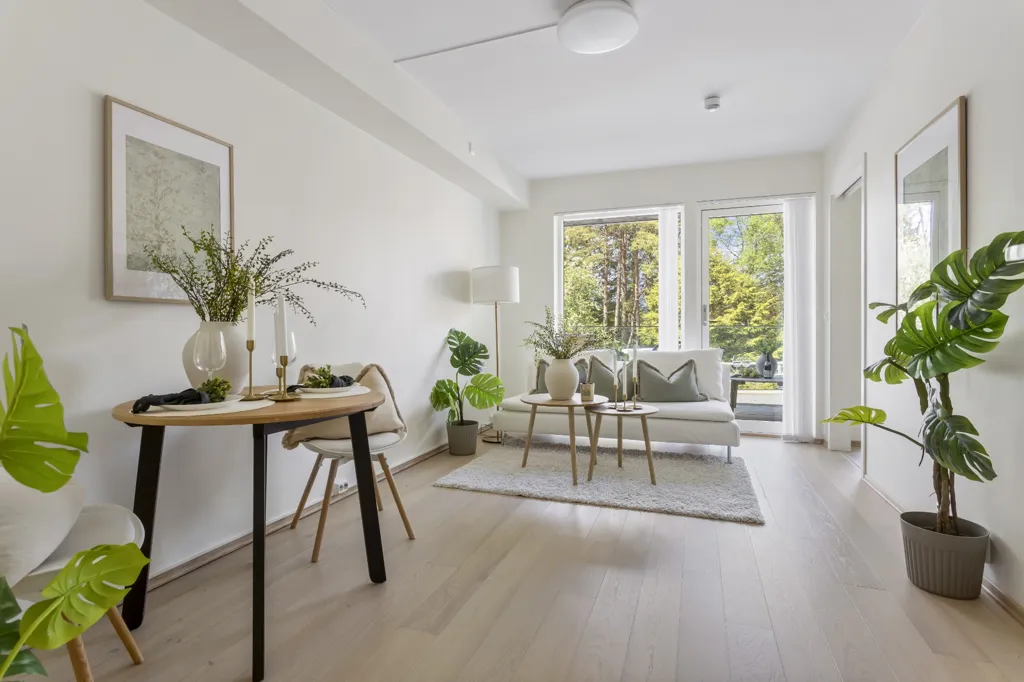 Séjour - Modern 2-Bedroom Apartment with Terrace in Nesttun