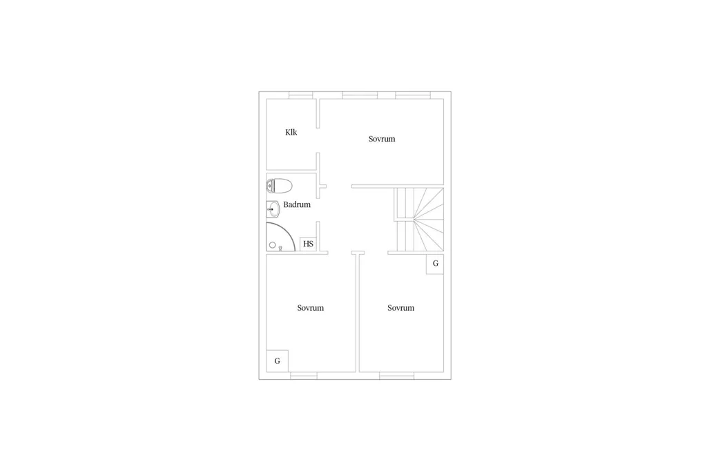 Plan - Terraced House with Garden in Strängnäs