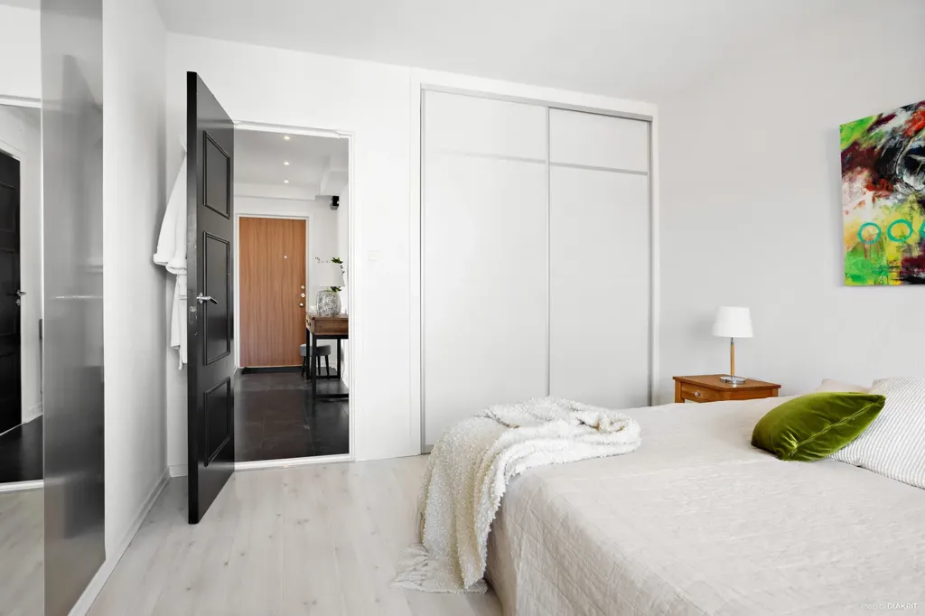 Chambres - Bright Two-Bedroom Flat with Balcony in Trelleborg