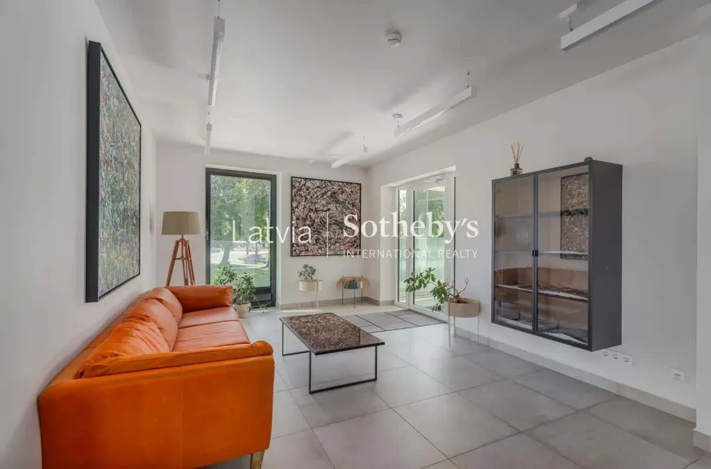 Salón - Duplex Apartment with River View in Riga