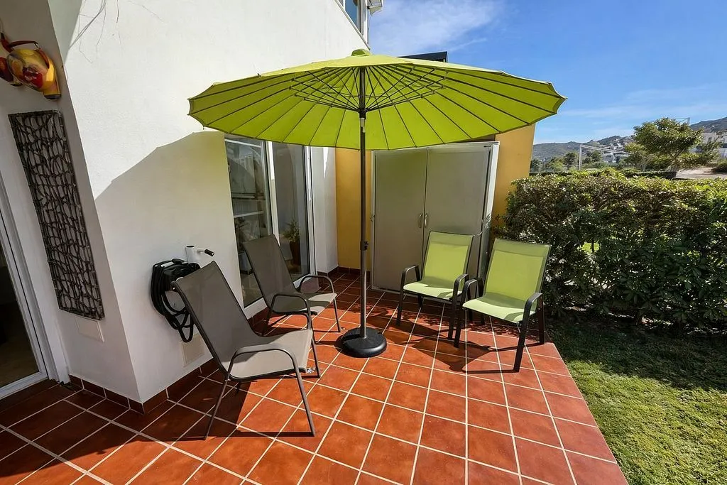 Terrace - Semi-detached House with Pool in Las Salinas