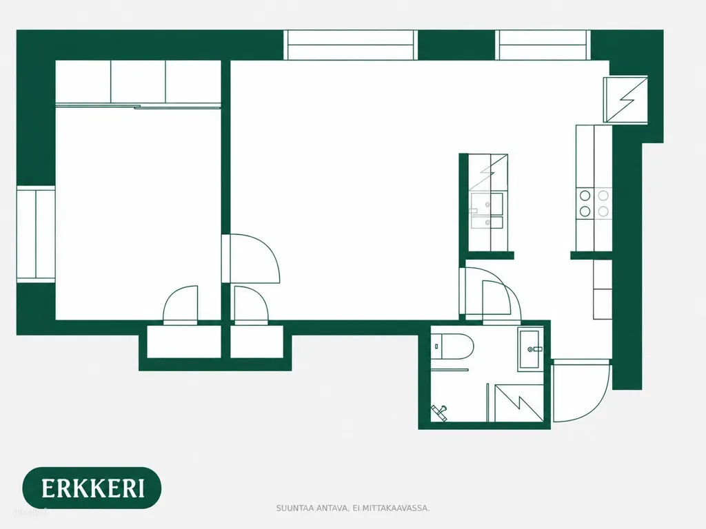 Plan - Modernised Flat with Metro Access in Lauttasaari