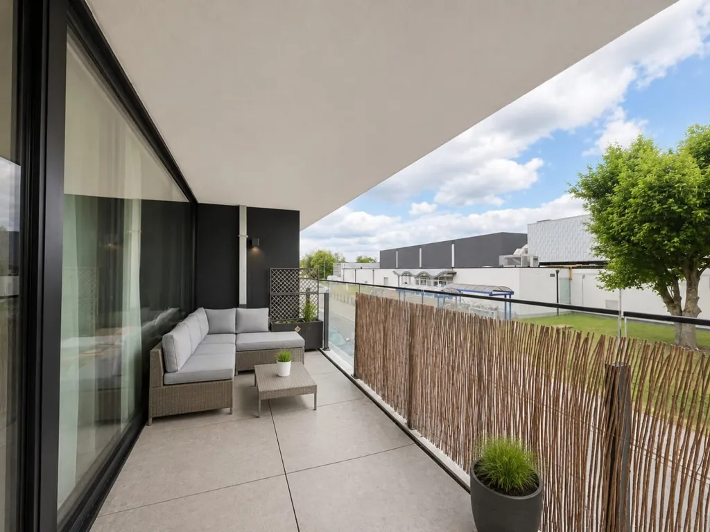 Balcony - House with Canal View in Zelzate