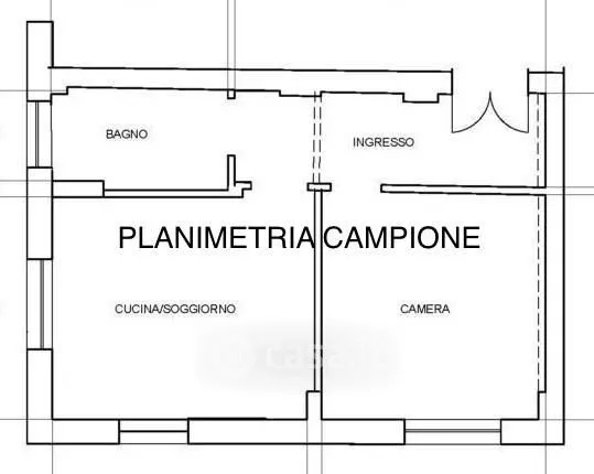 Plan - Rearranged Two-Bedroom in Quiet Area, Turin