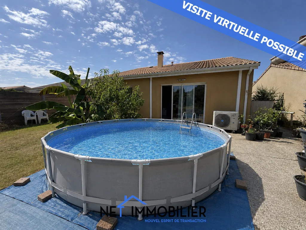 Piscine - Maison de Plain-Pied avec Jardin à Saucats