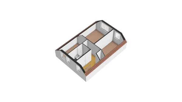 Planimetria - Two-Storey House with Private Garden in Reuver