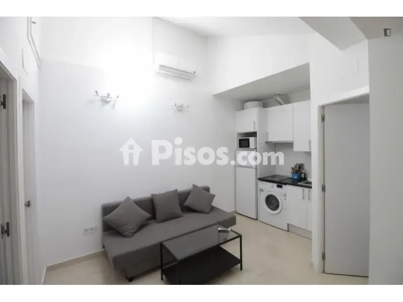 Séjour - 2-Bedroom Flat in Usera, Madrid