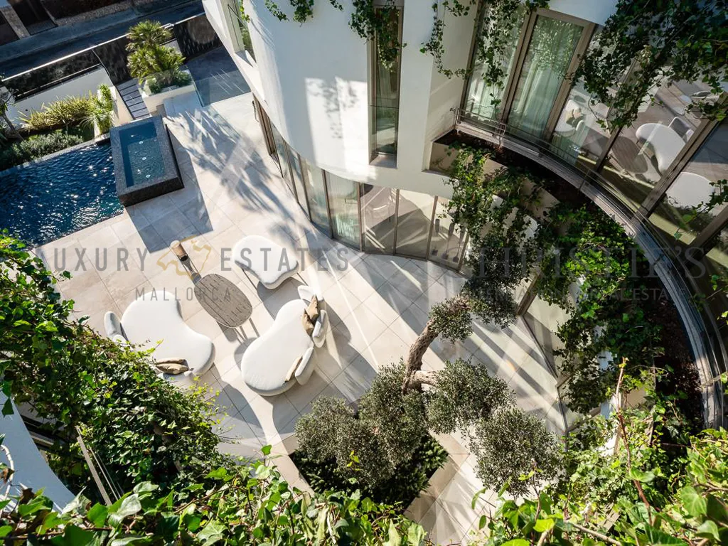 Aerial - Contemporary Villa with Sea Views in Bendinat