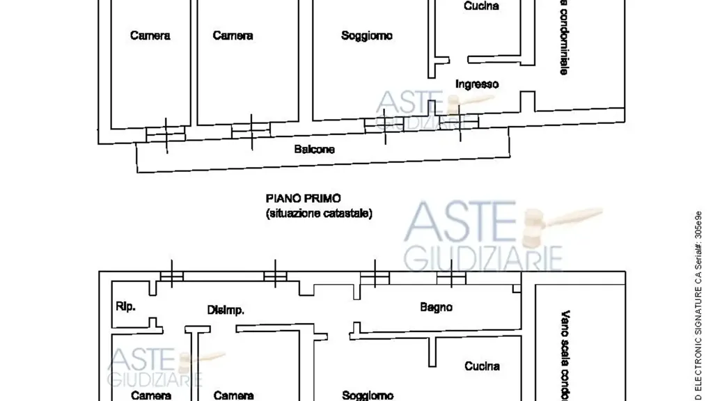 Planimetria - Apartment with Cellar in Gassino Torinese