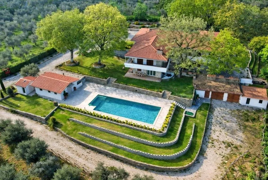 Vue aérienne - Luxury Villa with Pool in Sinalunga, Tuscany