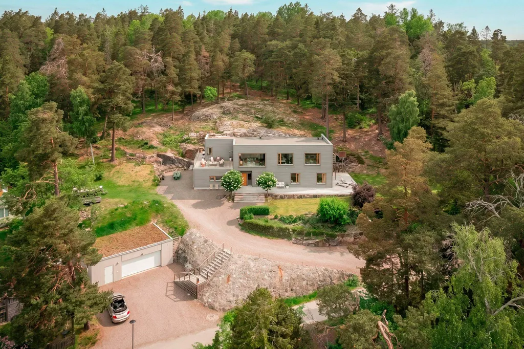 Vista aerea - Contemporary Villa with Sea View in Skogsö