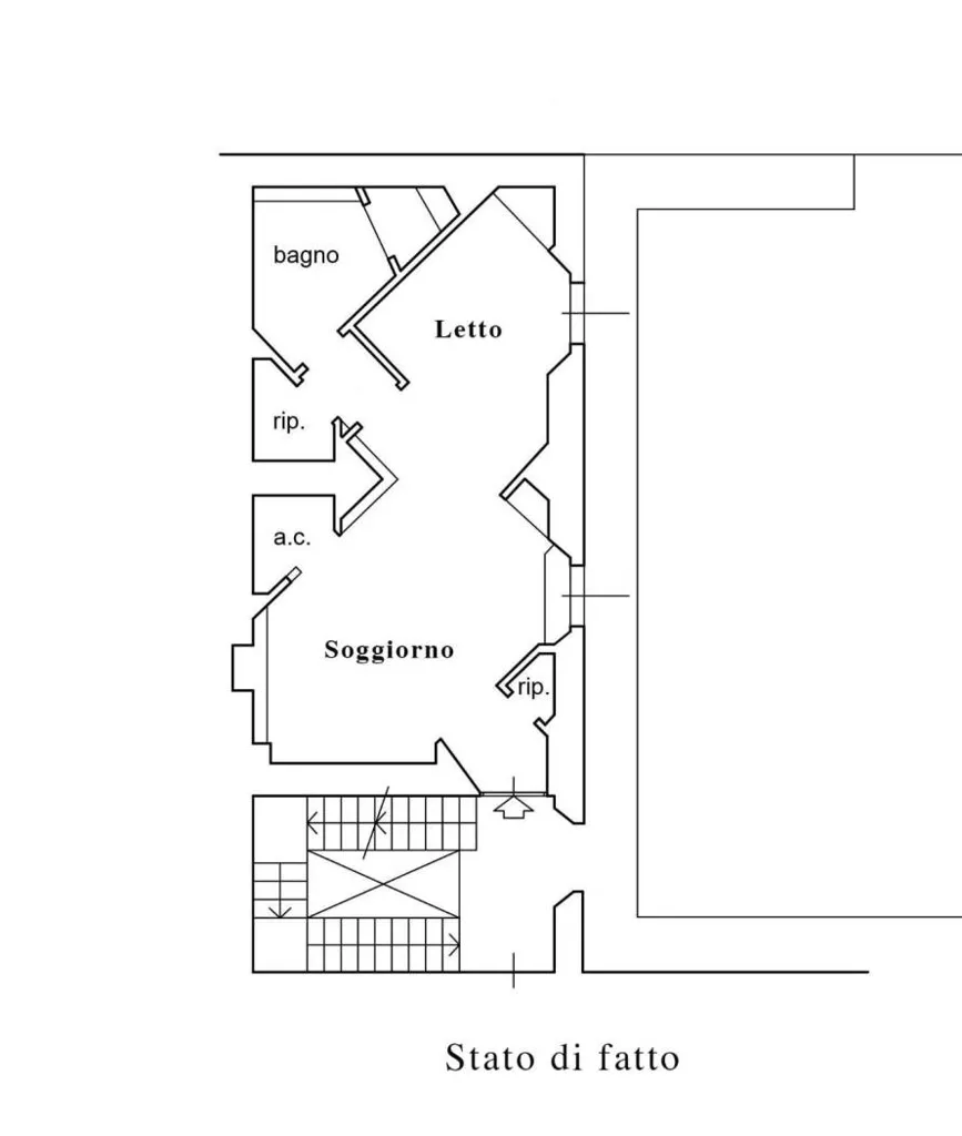 Planimetria - Luxury Flat with Historic Charm in Milan