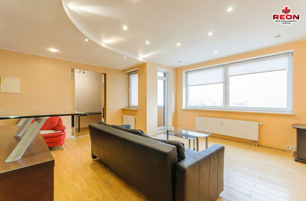 Séjour - Spacious Two-Bedroom Flat with Balcony in Vilnius