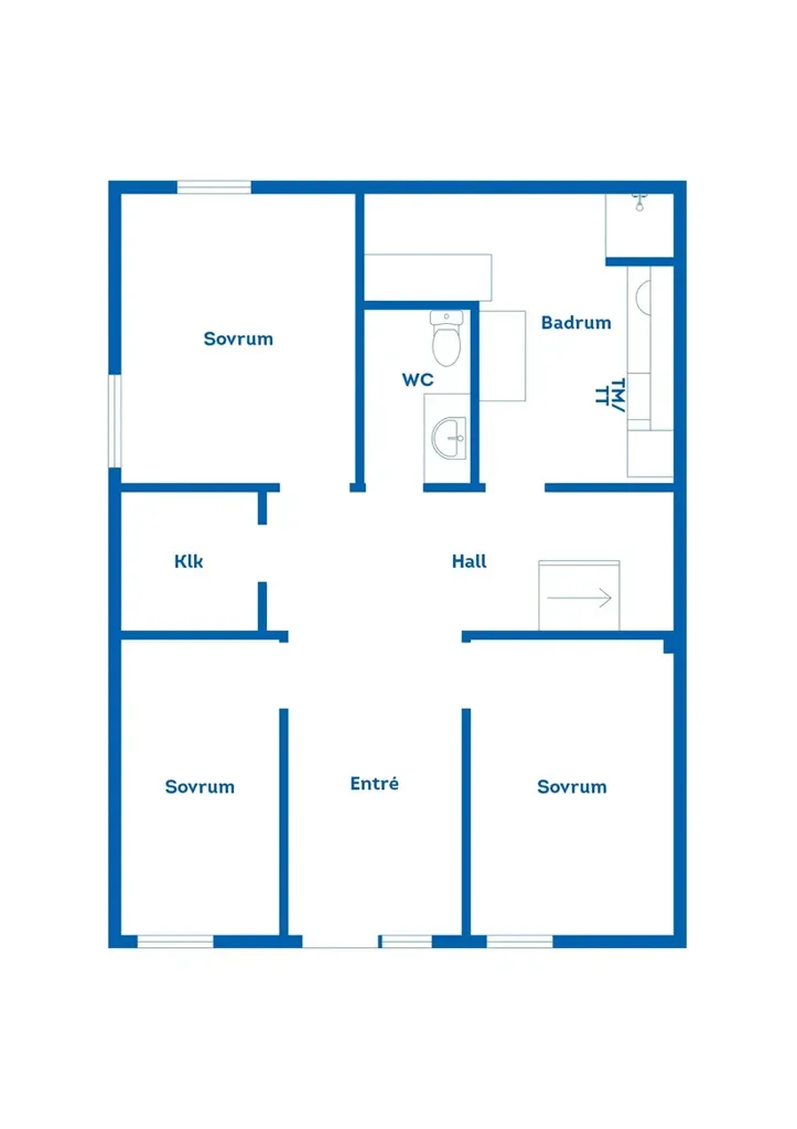 Plan - Terraced House with Garden in Hjulsbro, Linköping