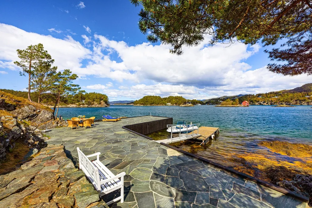 Terrasse - Holiday Cottage with Marina Spots in Forstrøno