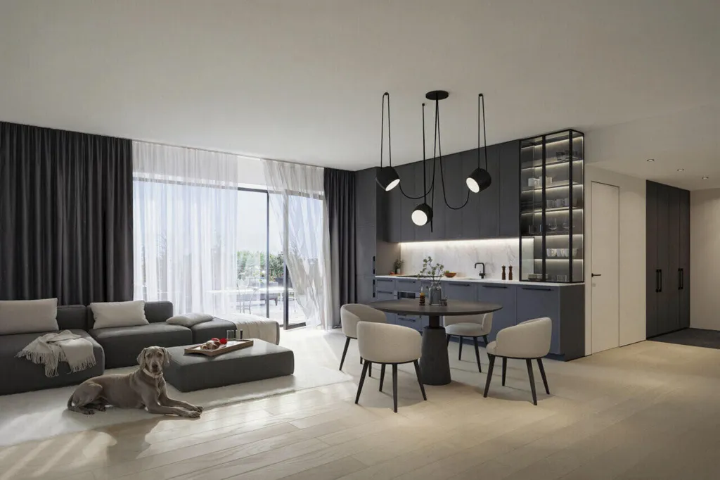 Séjour - Flat with Balcony in Tallinn Haabersti