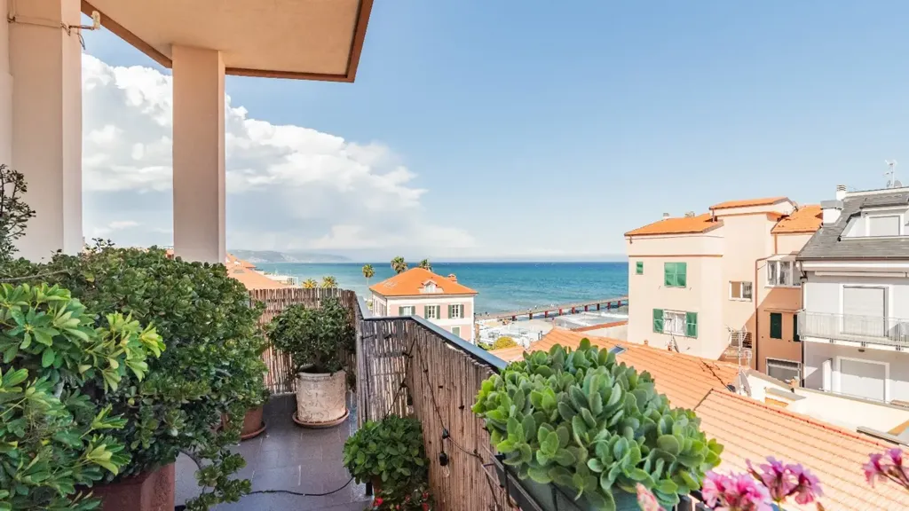 Balcon - Penthouse with Sea View in Ceriale