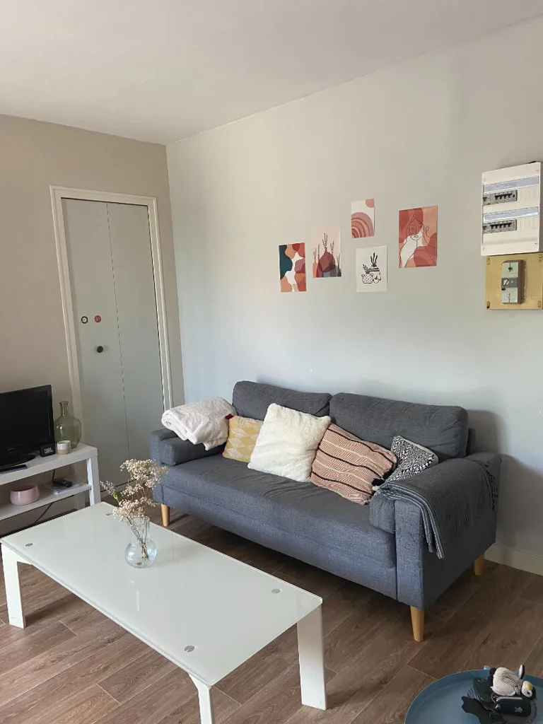 Séjour - Appartement avec Balcon au Calme à Rennes