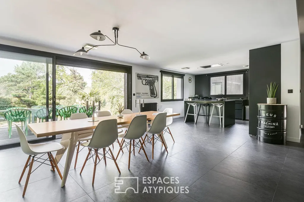 Salle à manger - Villa d'Architecte avec Piscine à Sorèze