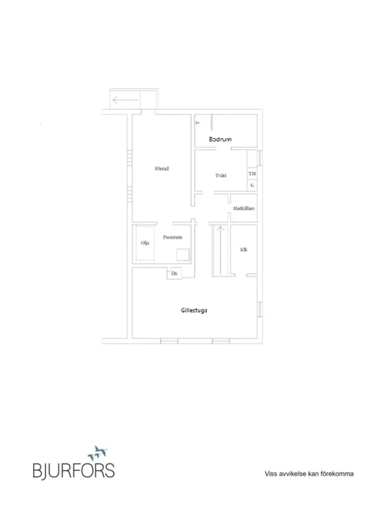 Plan - 1-Storey House with Garden in Burträsk