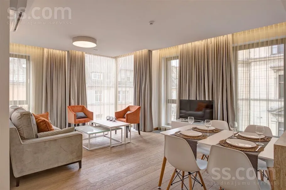 Séjour - Modern 2-Bedroom Flat in Riga Centre