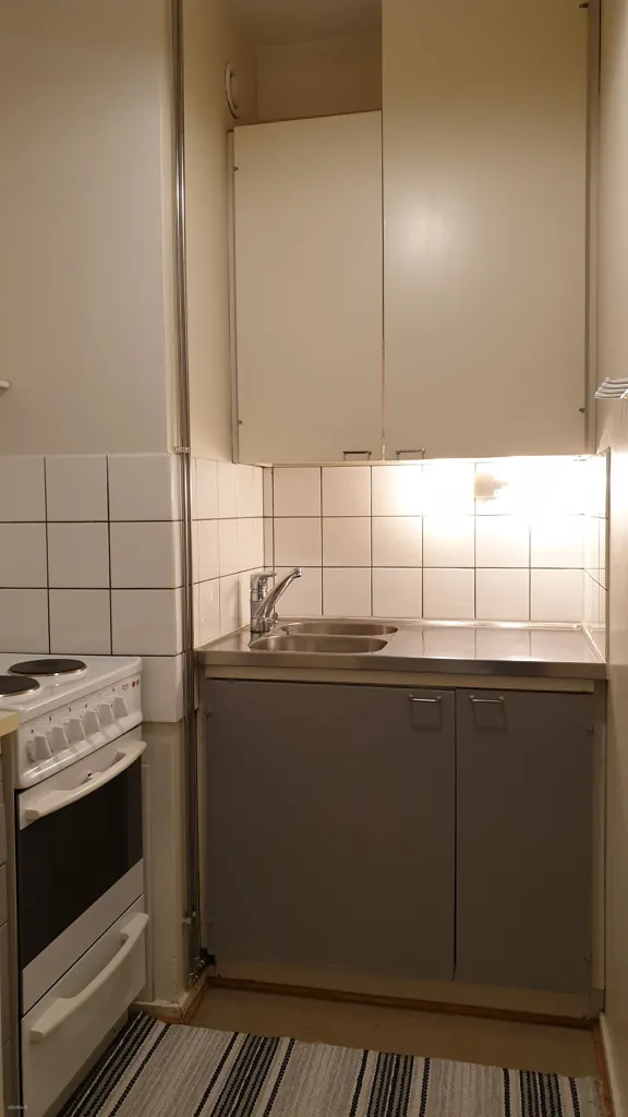 Cuisine - Spacious 1-Bedroom Flat with Balcony in Lappeenranta