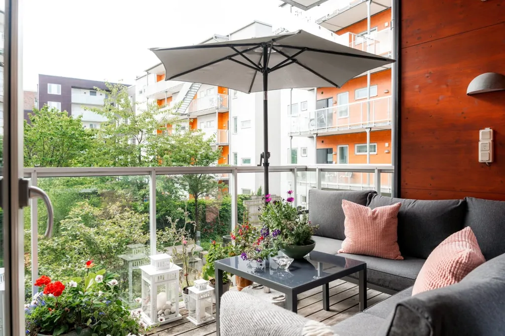 Balcon - Apartment with Large Balcony in Västra Hamnen