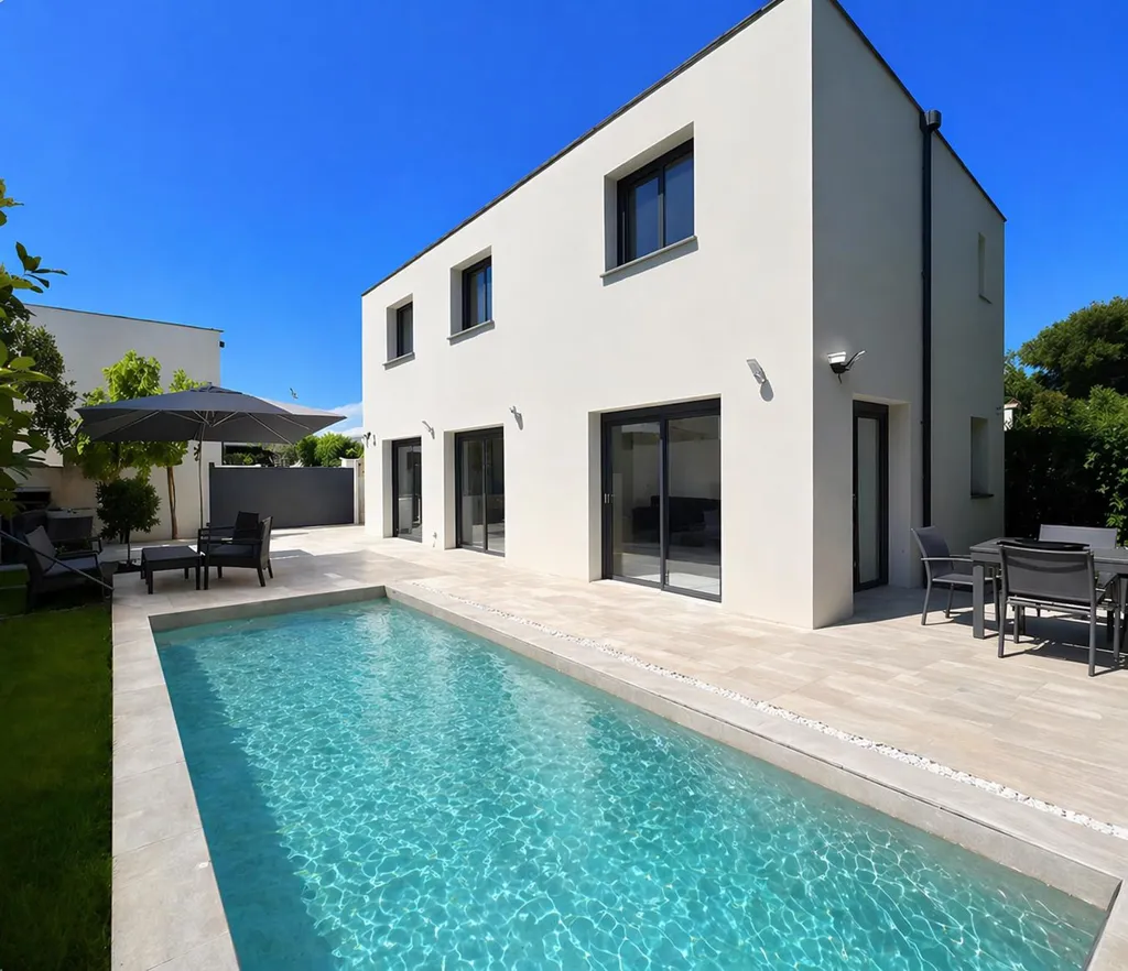 Piscine - Villa Contemporaine avec Piscine au Centre de Montpellier