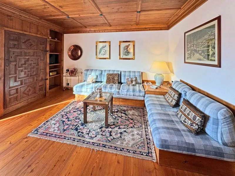 Séjour - Trilocale with Panoramic Terrace in Cortina d'Ampezzo